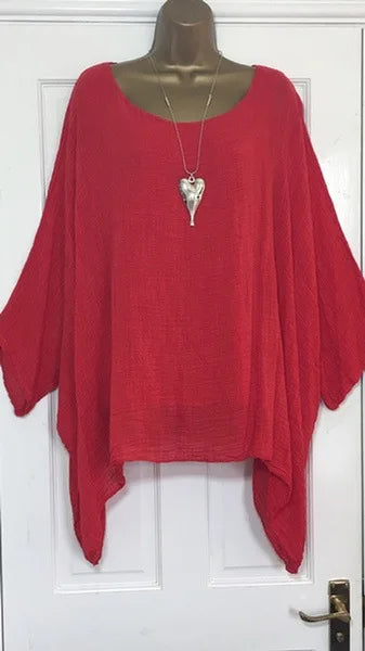 Women Plus Size Batwing Sleeve Sweater