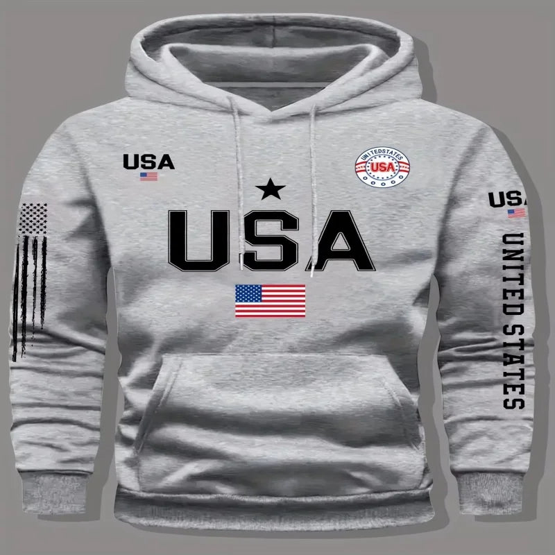 Womens Usa Flag National Hoodies