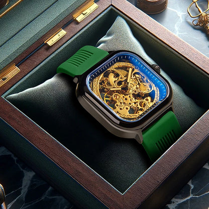 Mens Mechanical Dial Square Analog Watches