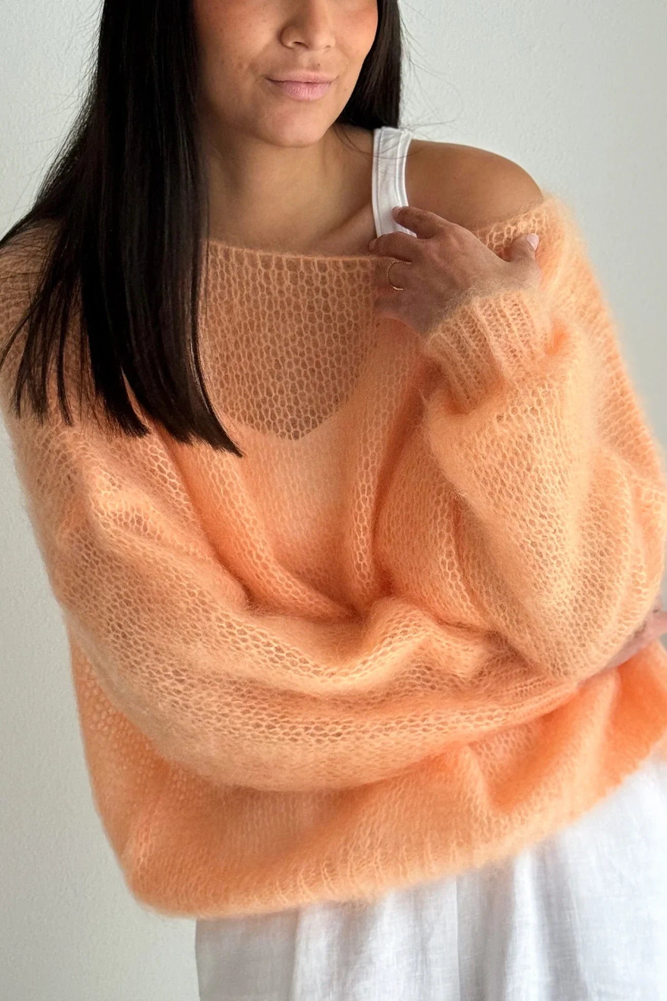 Women Casual Plain Plaid Sweaters