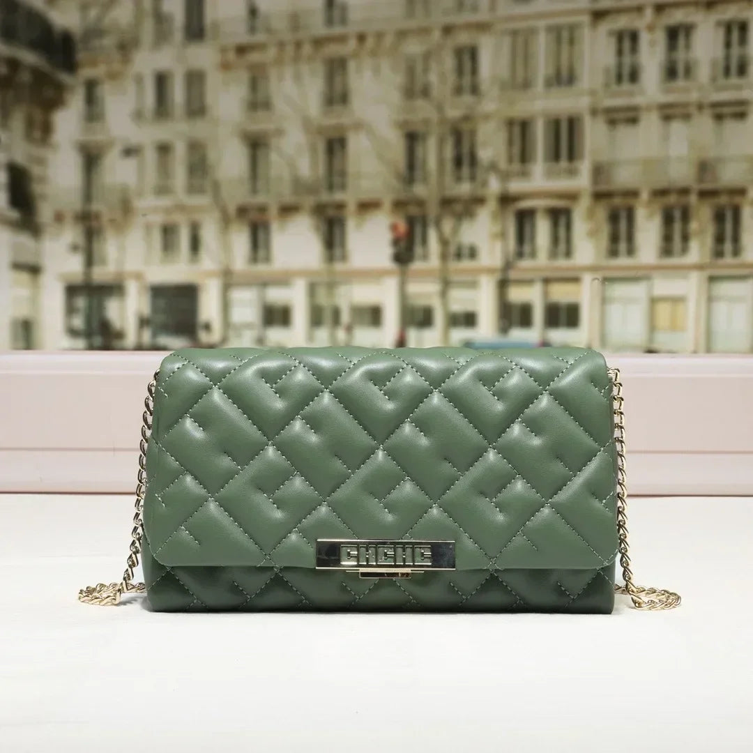 Womens Chic Vintage Leather Messenger Bag