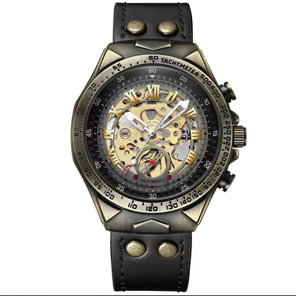 Vintage Steampunk Aesthetic - Luxury Mechanical Skeleton Watch