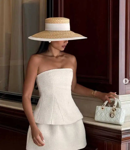 Hepburn Vintage Design Elegant Straw Sun Cap Hat