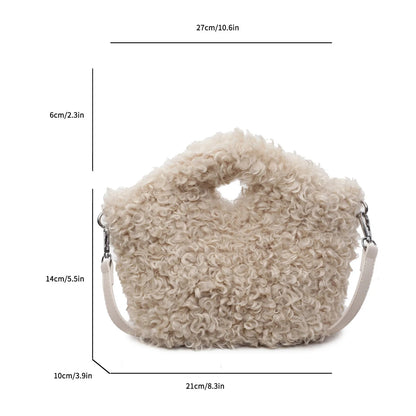 Furry Ball Mini Crossbody Bags