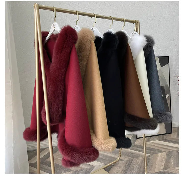 Luxury Furry Hooded Snow Coats