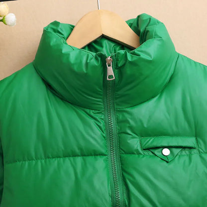 New Green Padded Puffer Vests