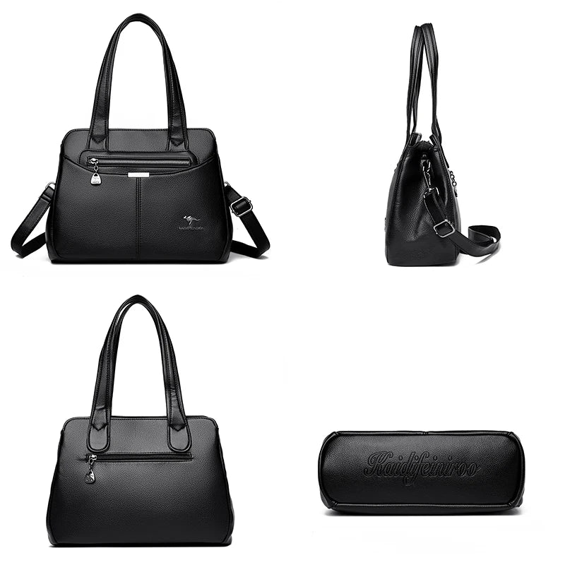 High Quality Womens Soft Leather Shoulder Bags