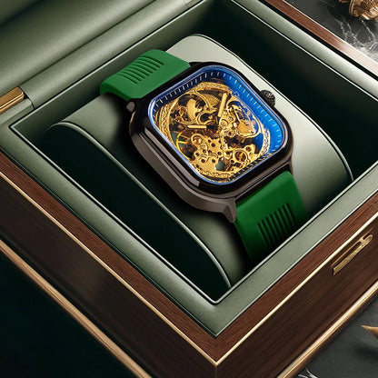 Mens Mechanical Dial Square Analog Watches