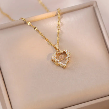 Heart Shaped All Pearl Necklace