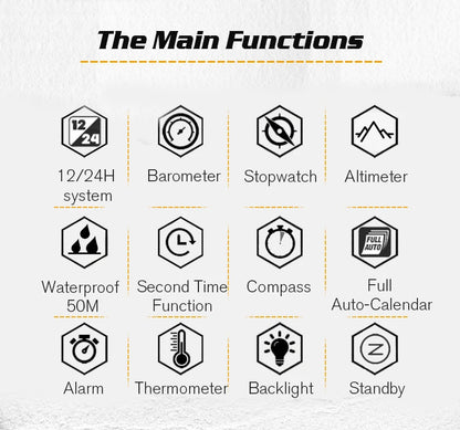 Mens North Edge Stainless Steel Military Type Quartz Analog Watches