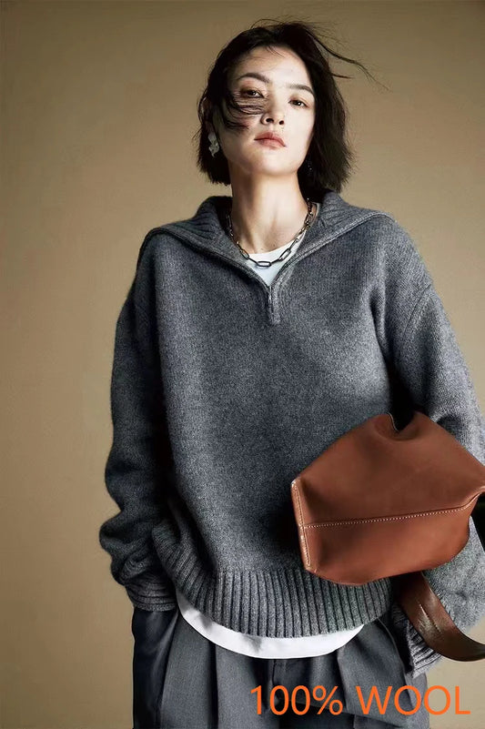 2025 Winter Womens Leopard Patchwork Fleece Sweater Fluffy Thick Warm Zipper Pullover Sherpa Coat