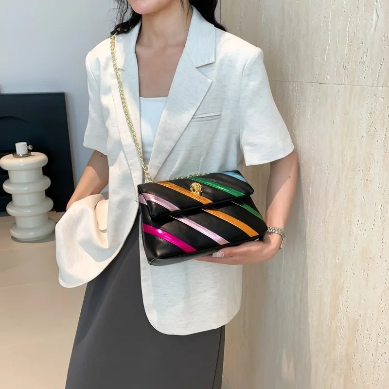 Genuine Leather Luxury Shiny Designer Messenger Bags