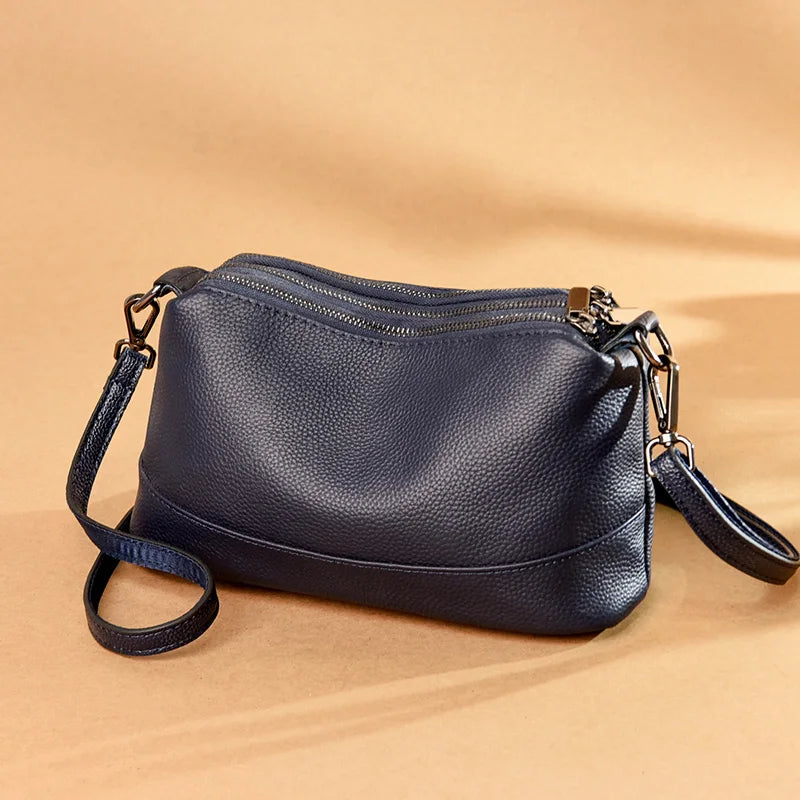 Contemporary Icon: Genuine Leather Designer Shoulder Bag
