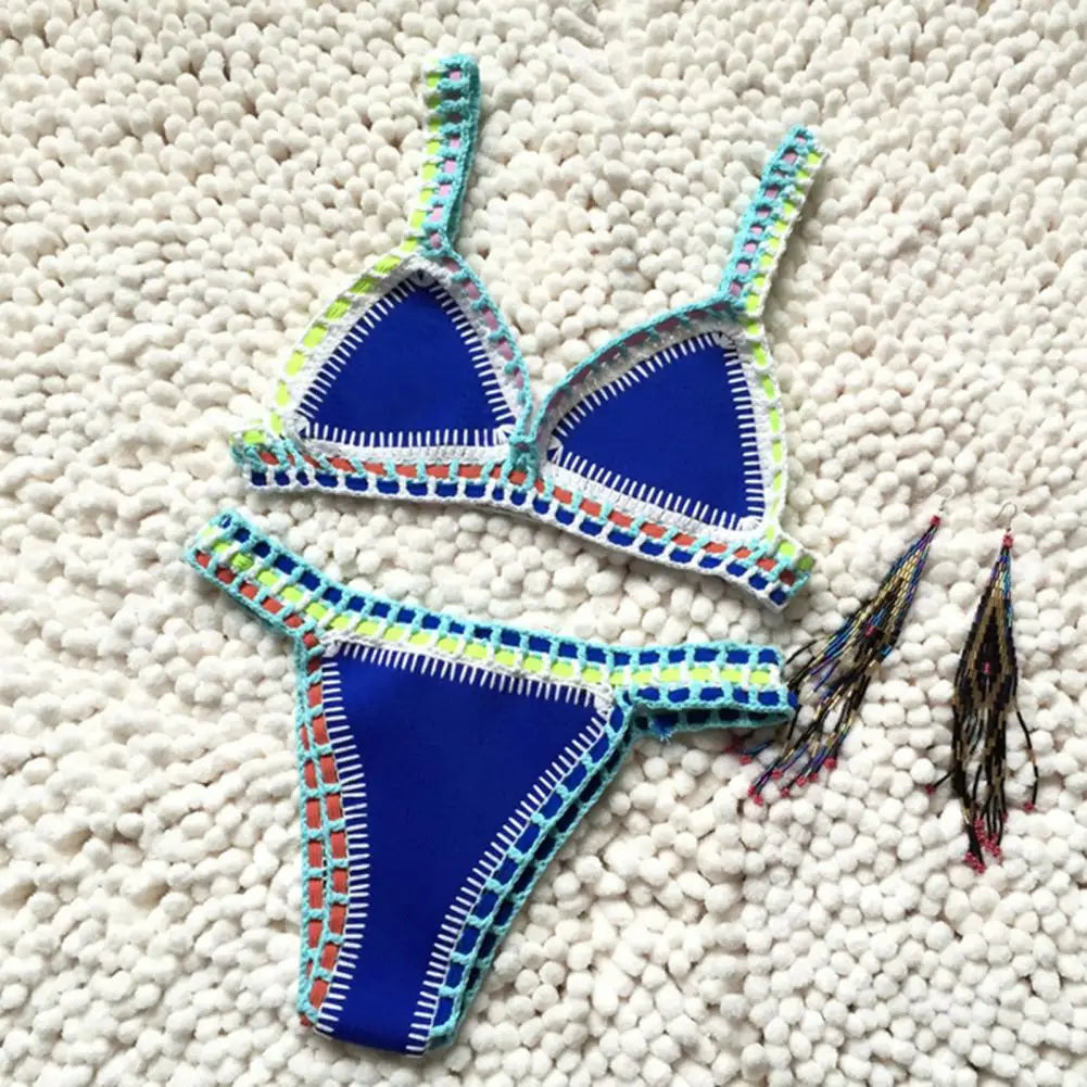 Womens Long Sleeve Creative Sexy African Style Bathing Suit Bikini