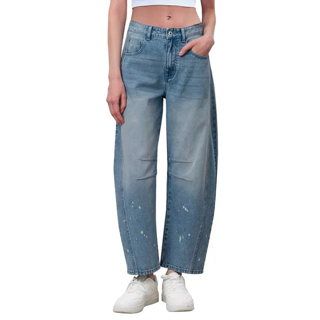 Loose Straight Denim Jeans