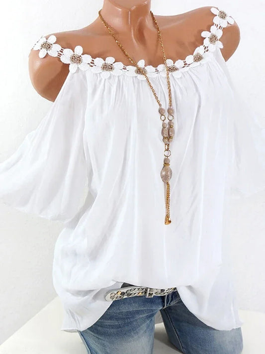 Women Off Shoulder Half Sleeve Summer Tops