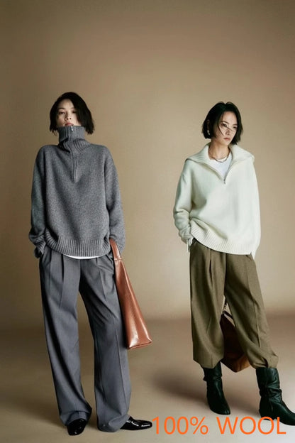 2025 Winter Womens Leopard Patchwork Fleece Sweater Fluffy Thick Warm Zipper Pullover Sherpa Coat