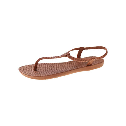 Women S Casual Summer Flat Sandals Fashionable Flip Flop Beach Slides