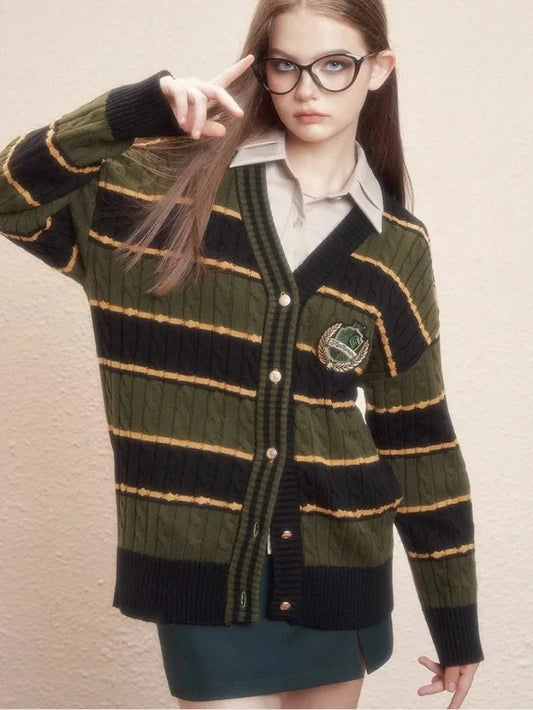 Womens Vintage Korean Style Thick Loose Winter Sweaters