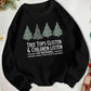 Tree Tops Glisten Printed Crew Neck Sweatshirts