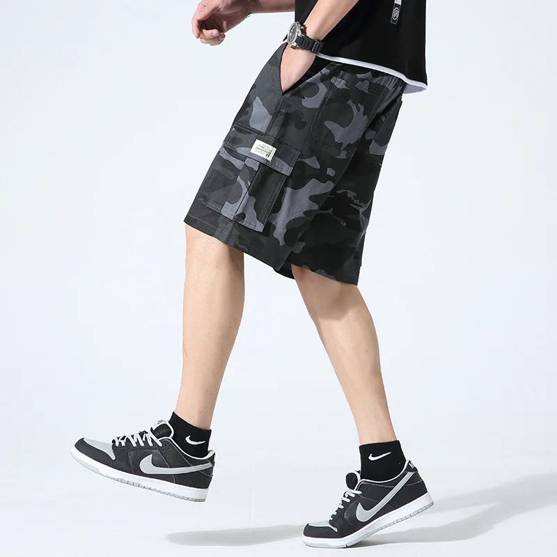 Casual Summer Style Mens Cotton Camouflage Shorts