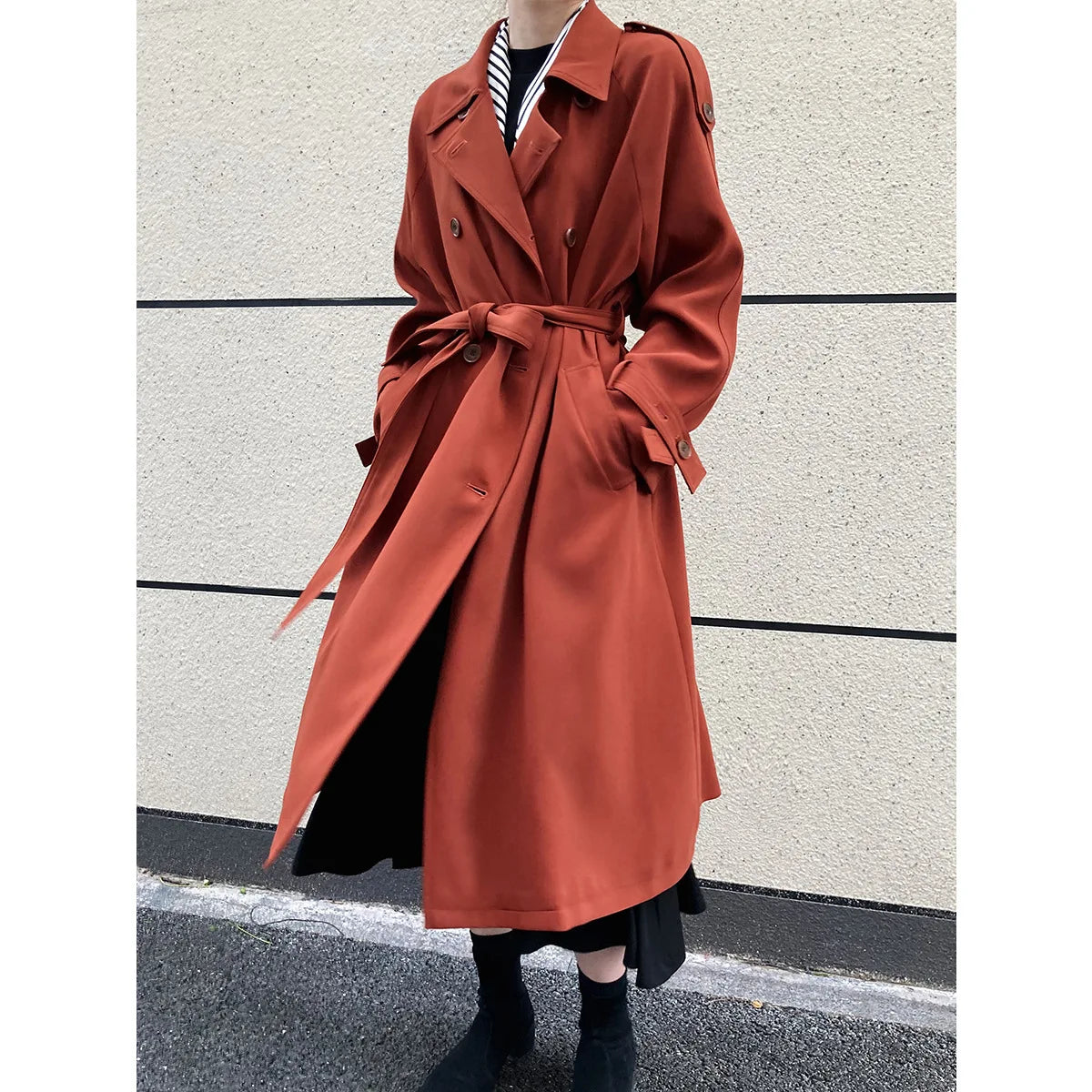 Women Vintage Windbraker Trench Coats