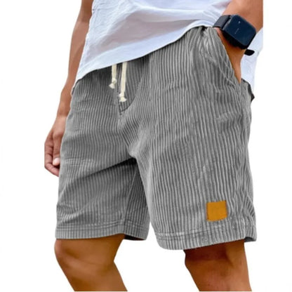 Vintage English Style Corduroy Casual Men Shorts