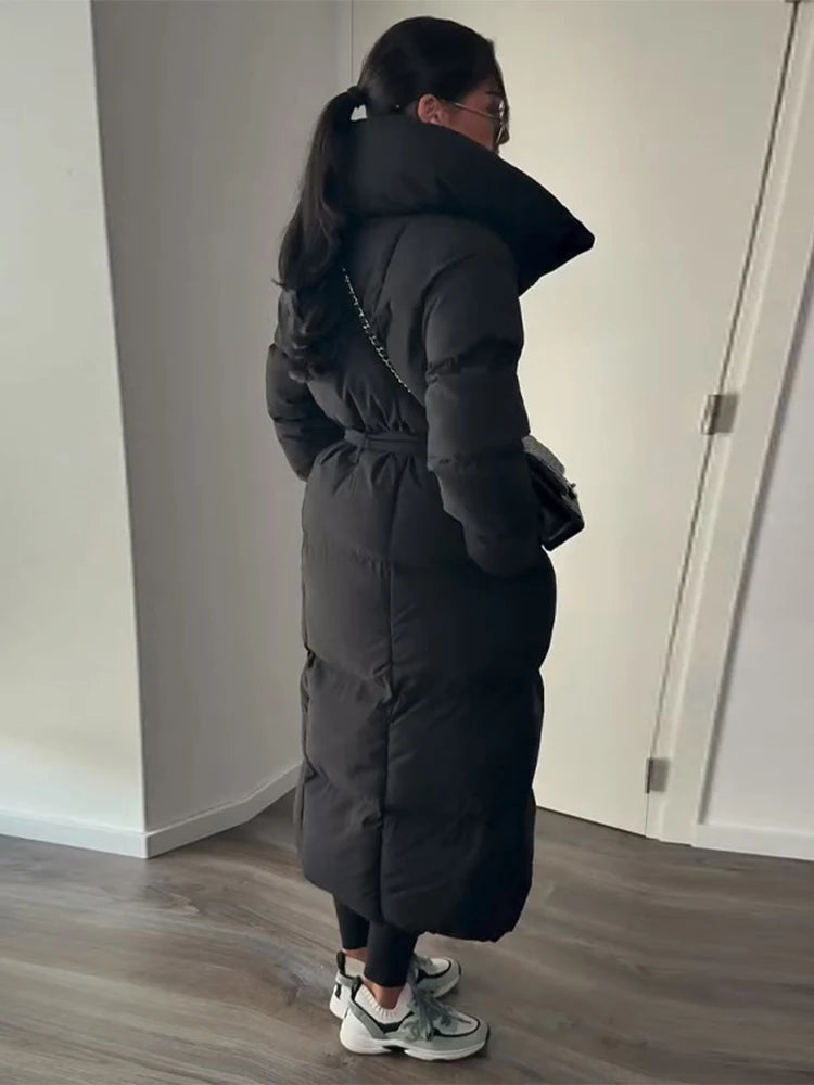 2025 New Womens Winter Parka Thick Warm Hooded Down Cotton Coat Loose Puffer Jacket Windproof Snow Overcoat With Pockets
