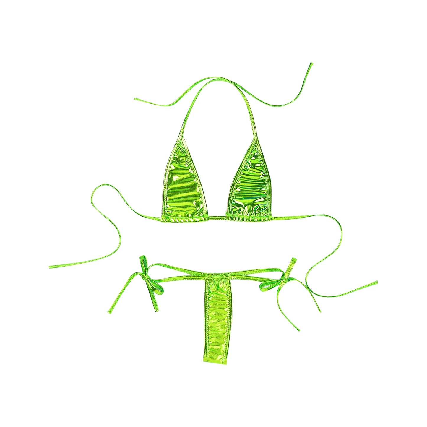 Womens High Waist Triangle Brazilian Bikini