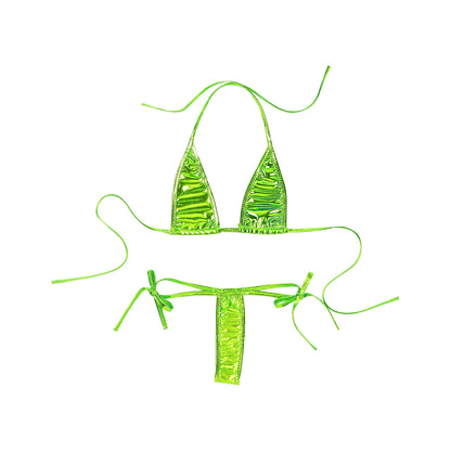 Womens High Waist Triangle Brazilian Bikini