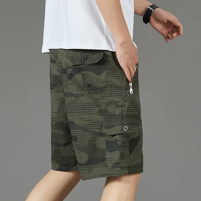 Casual Summer Style Mens Cotton Camouflage Shorts
