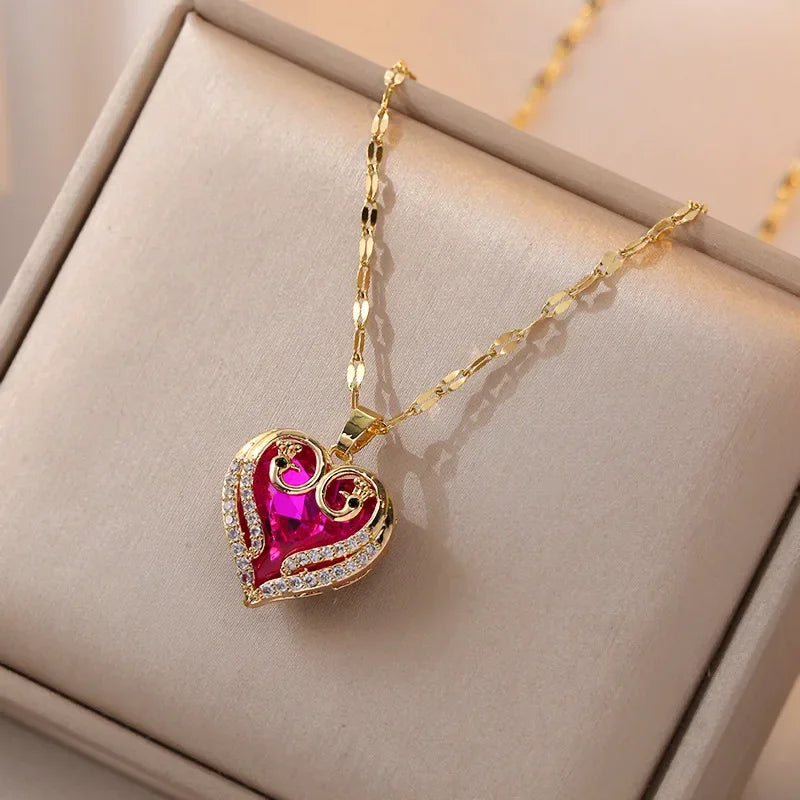 Heart Shaped All Pearl Necklace