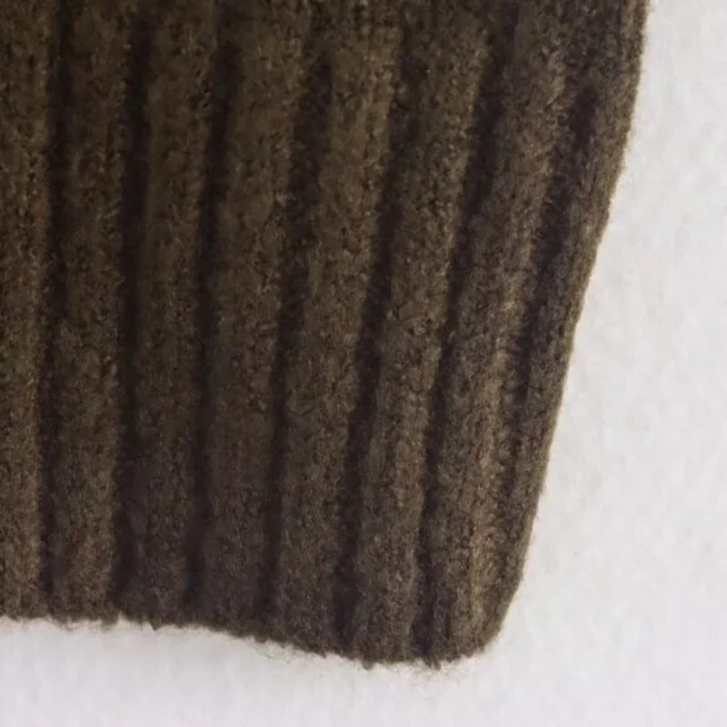 Simple O Neck Long Sleeve Sweaters