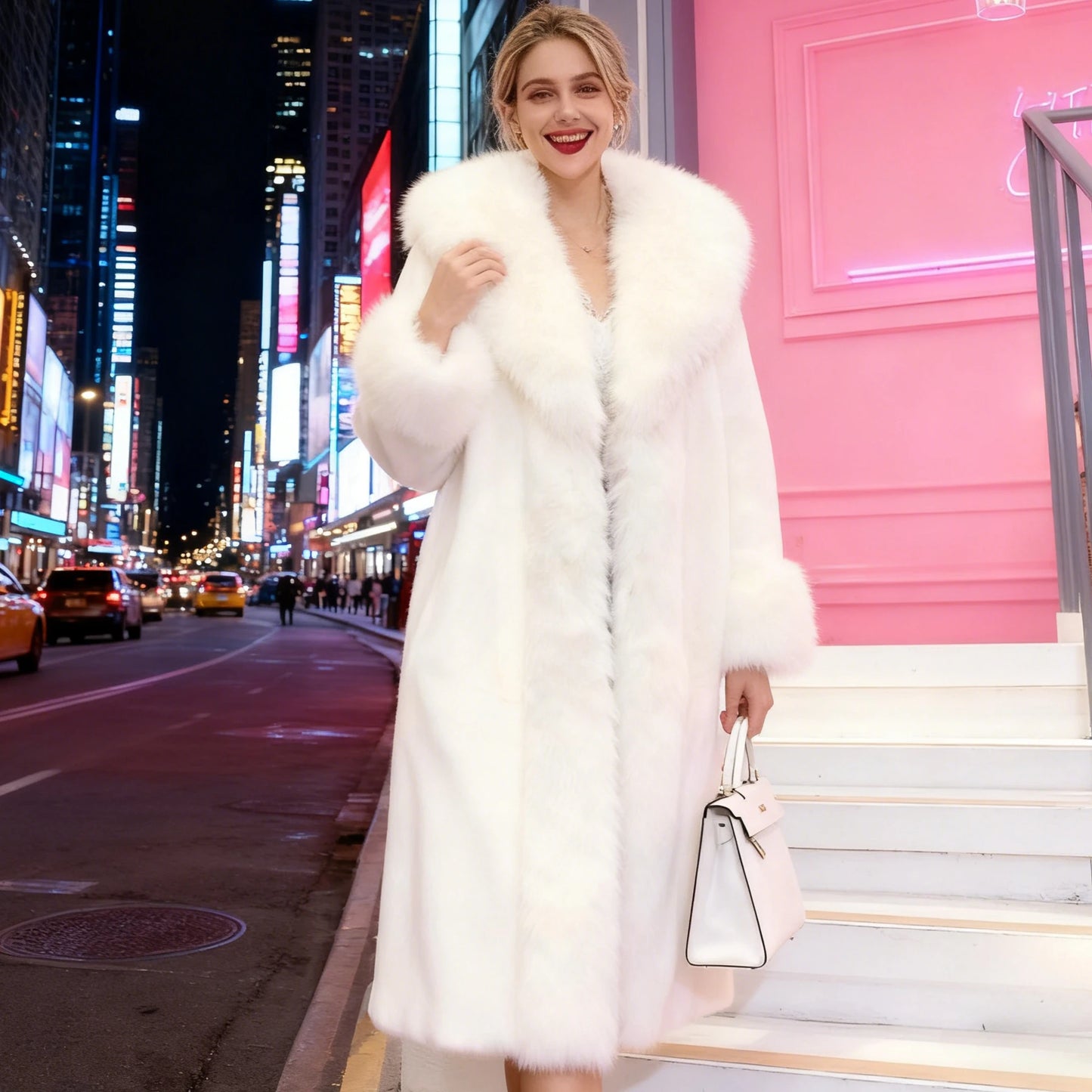 Elegant Thick Faux Fur Coats