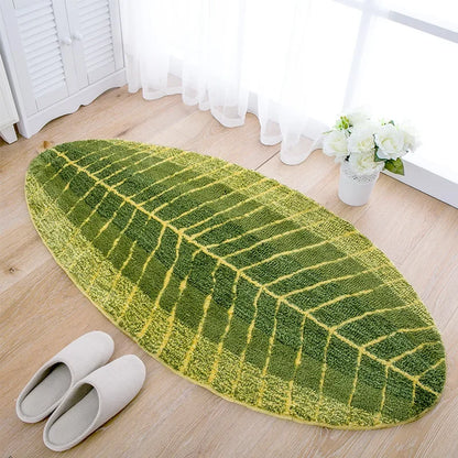 Leaf Super Soft Absorbent Anti Slip Entrance Bath Mat