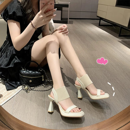 Boho Charm Platform Sandals – Summer High Heels for Women