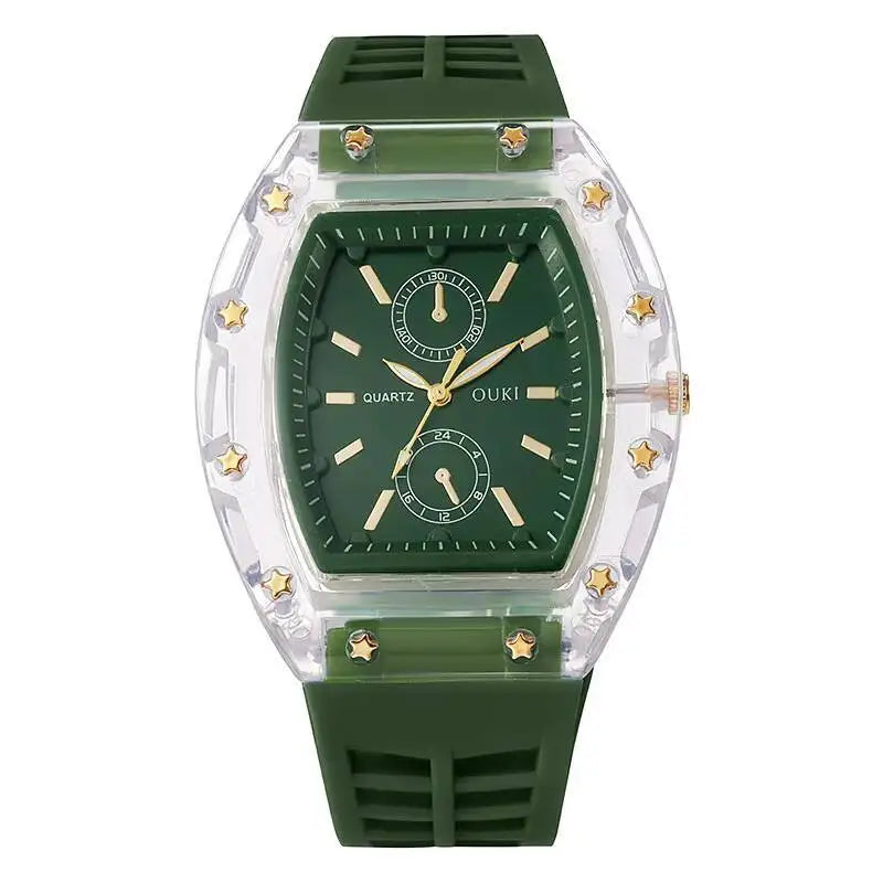 Silicone Strap Casual Mens Analog Watches