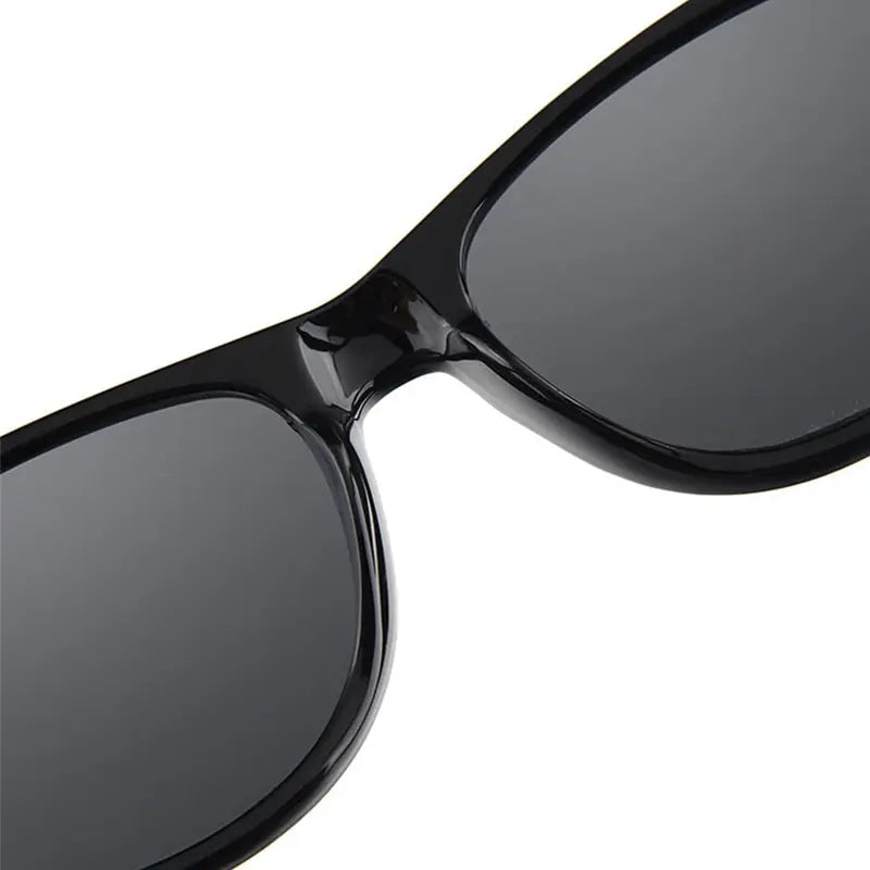 Timeless Cool: Classic Black Square Wayfarer Sunglasses