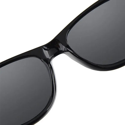 Timeless Cool: Classic Black Square Wayfarer Sunglasses
