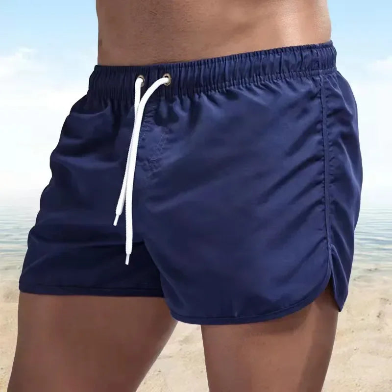 Mens Quick Dry 2 In 1 Gym Workout Style Shorts