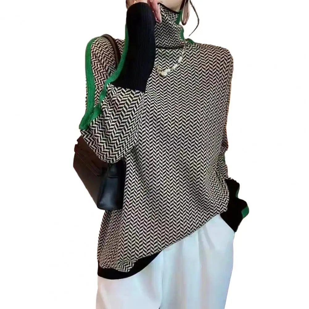 Womens Colorful Knit Sweater
