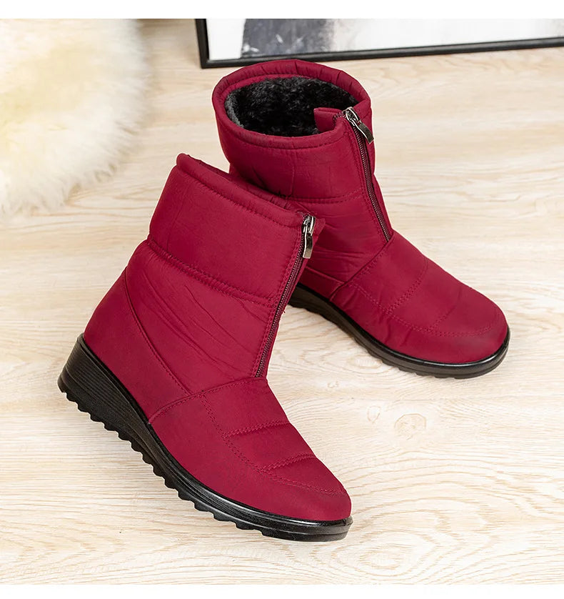 Womens Winter Front Up Zipper Cool Boots