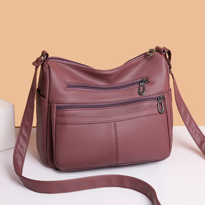 Rectangle Womens Soft Leather Handbags