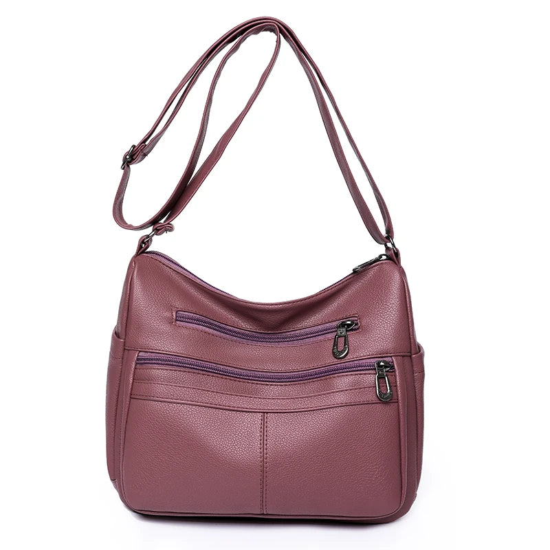 Rectangle Womens Soft Leather Handbags