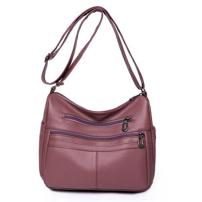 Rectangle Womens Soft Leather Handbags