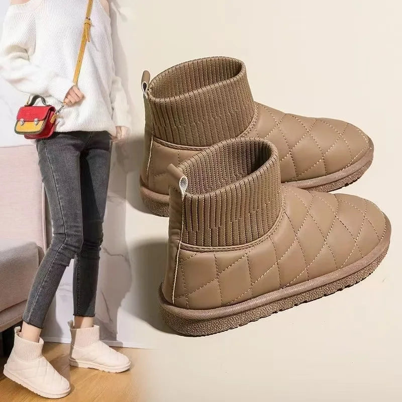 2025 New Winter Boots For Women Snow Boots With Thick Fur Non Slip Waterproof High Boots Big Size
