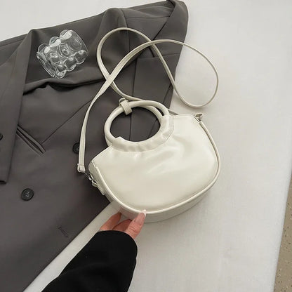 New Fashion Womens Round Ring Handle Handbags