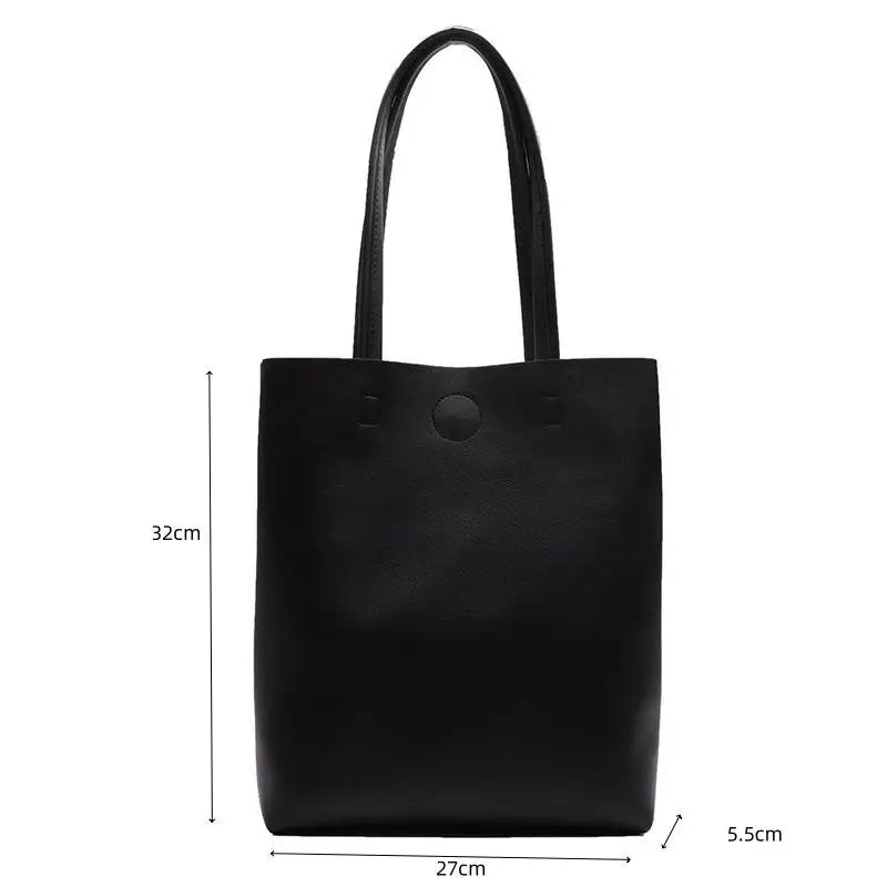 Large Capacity Chic Pu Leather Shoulder Tote For Women