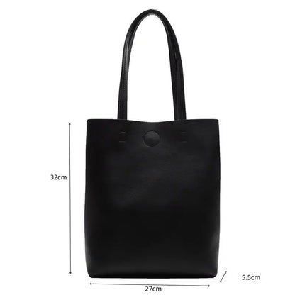 Large Capacity Chic Pu Leather Shoulder Tote For Women