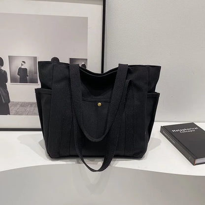 London Books Women Canvas Shoulder Tote Bag